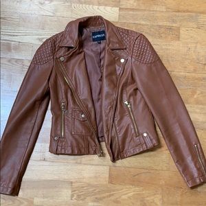 Express vegan leather jacket